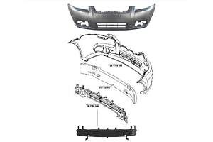 Бампер передній CHEVROLET AVEO 06-11 SDN (T250)