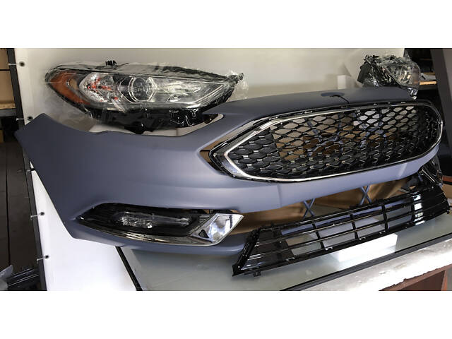Бампер передний Ford Fusion mk5 2016-2018 HS7Z-17D957-BBPTM - Фото 6