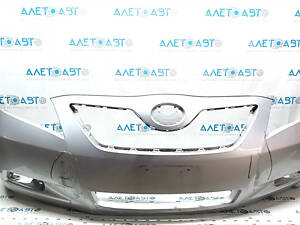 Бампер передний голый Toyota Camry v40 07-09 серебро, царапины, облазит краска, нет фрагмента