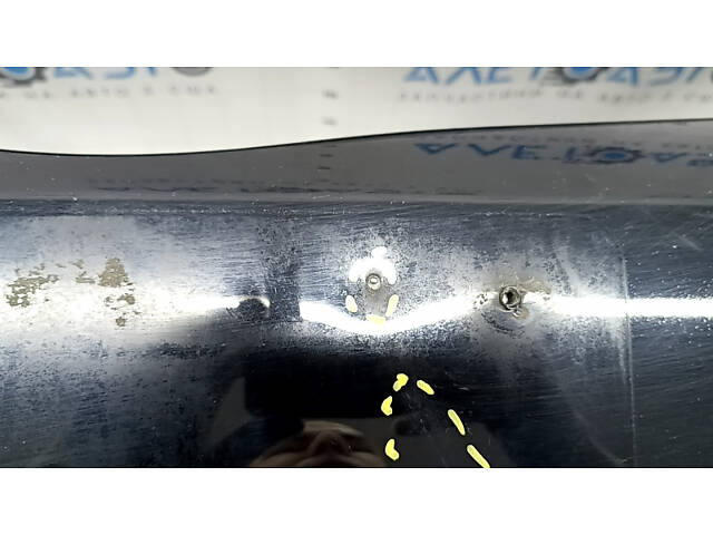 Бампер передний голый Toyota Prius V 12-14 дорест под парктроники и омыватель, черный,надорван, примят, сломаны креплени - Фото 7