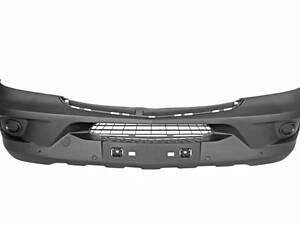 Бампер передний MERCEDES SPRINTER 2013-2018 черный с отверстиями под галогенку и PDC