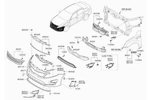 Бампер передній на Kia Optima Hybrid 2013-2015 865114U500