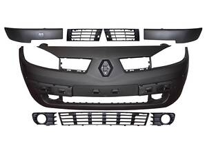 Передний бампер комплект Renault Megane II 02-06 (Тайвань) 7701474484