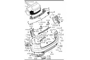 БАМПЕР ЗАДНІЙ MAZDA CX-60 KH 2022 - НОВИЙ О.Е