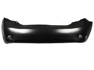 Бампер задний Toyota Corolla E14 USA E15 EUR 07-09 Fps (кроме verso) отв. под круглые катафоты; черн. под