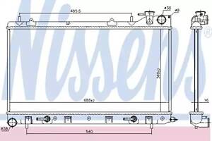 Радіатор охолодження двигуна на Forester