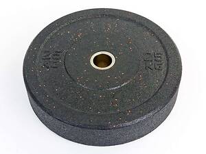 Бамперные диски для кроссфита Record RAGGY ТА-5126-25 25кг Черный