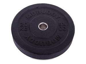 Бамперные диски для кроссфита Zelart TA-2676-20 20кг Черный