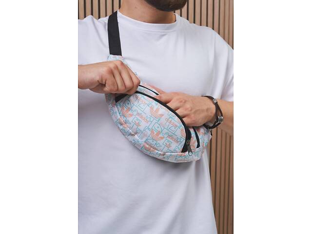 Бананка Adidas біла - Фото 1