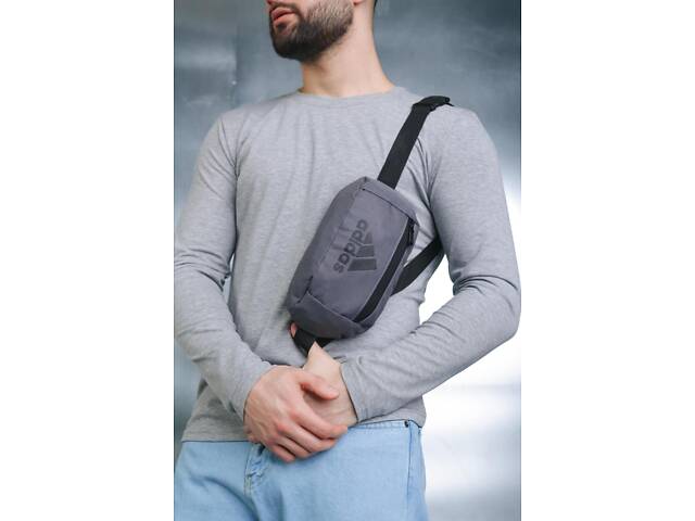 Бананка Adidas сіра - Фото 3