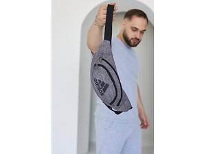 Бананка Adidas сірий меланж