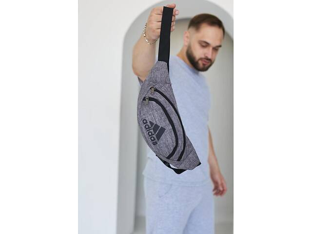 Бананка Adidas сірий меланж - Фото 1