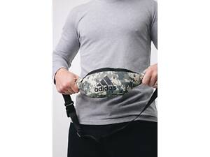 Бананка Adidas сірий піксель