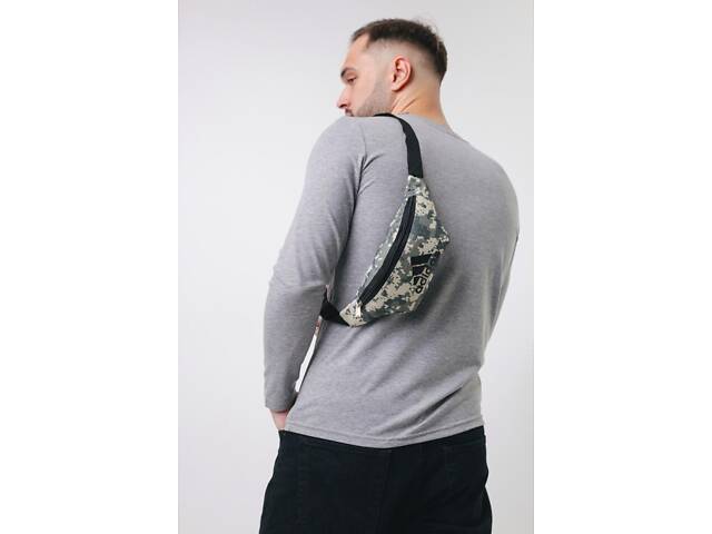 Бананка Adidas сірий піксель - Фото 2