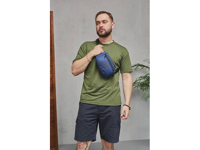 Бананка Adidas синя, чорне лого - Фото 2