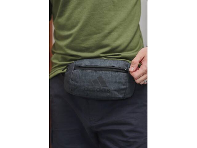 Бананка Adidas темно-сірий меланж - Фото 2