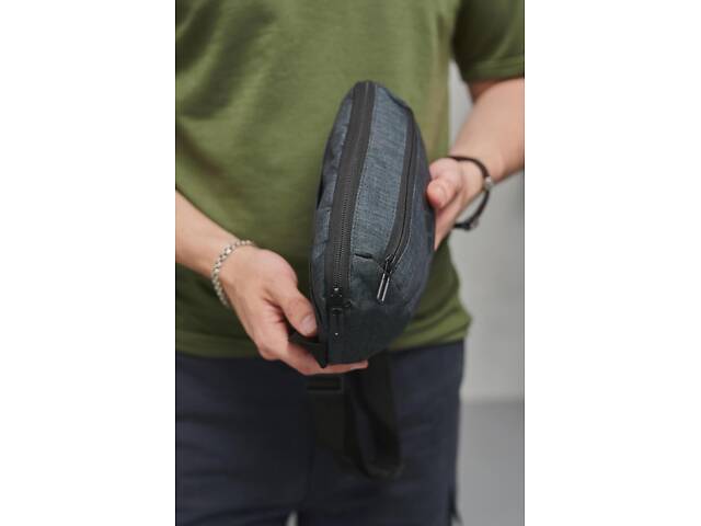 Бананка Adidas темно-сірий меланж - Фото 3