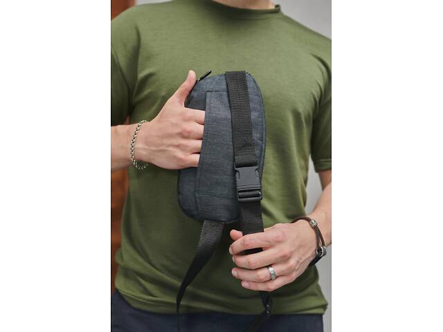 Бананка Adidas темно-сірий меланж - Фото 5