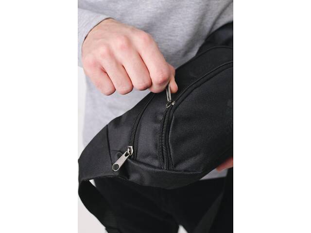 Бананка чорна adidas (маленька накатка) - Фото 7