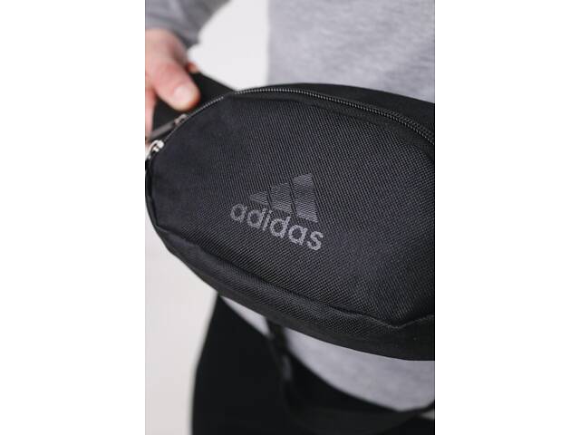 Бананка чорна adidas (маленька накатка) - Фото 10