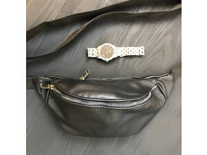 Бананка кожаная. Сумка на пояс из кожи, Универсальная сумка нагрудная, Практичная сумка на пояс