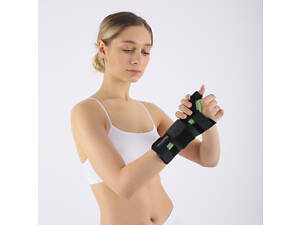 Бандаж для фіксації зап'ястя та великого пальця з металевою пластиною HS21, на ліву руку Розмір XXL