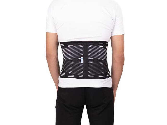 Бандаж на поясничный отдел позвоночника MED1 TJ-411 XXXL Black - Фото 2