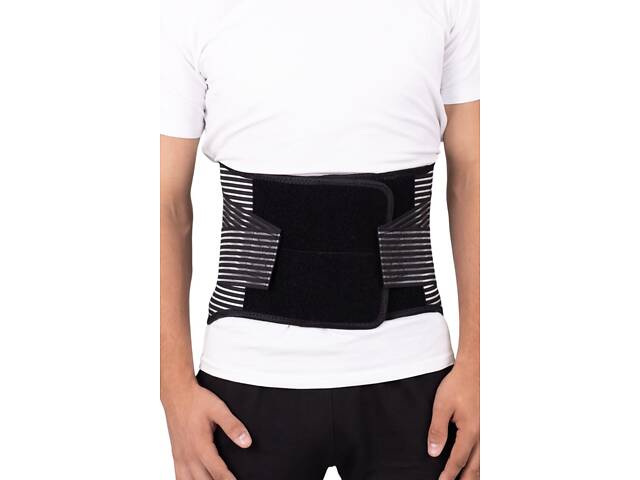 Бандаж на поясничный отдел позвоночника MED1 TJ-411 XXXL Black - Фото 3
