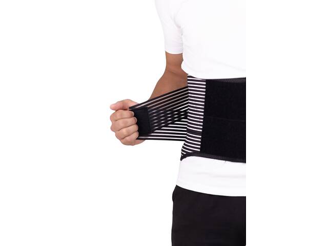 Бандаж на поясничный отдел позвоночника MED1 TJ-411 XXXL Black - Фото 4