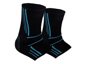 Бандажі на гомілкостоп Power System PS-6022 Ankle Support Evo Black/Blue (2шт.) L