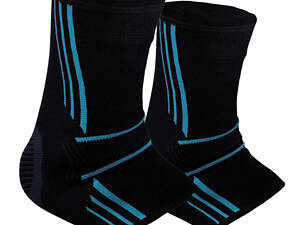 Бандажі на гомілкостоп Power System PS-6022 Ankle Support Evo Black/Blue (2шт.) L