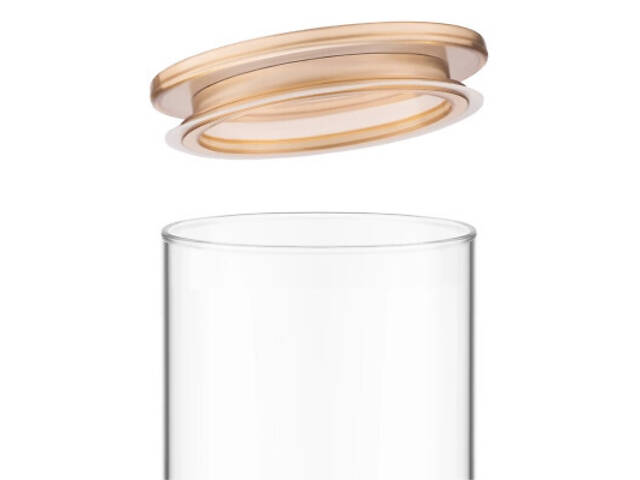 Банка Ardesto Fresh 1100 мл, скло, пластик, прозорий (AR1311SFM) - Фото 3