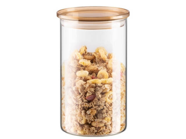 Банка Ardesto Fresh 1100 мл, скло, пластик, прозорий (AR1311SFM) - Фото 5