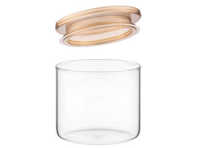 Банка Ardesto Fresh 500 мл, скло, пластик, прозорий (AR1305SFM) - Фото 2