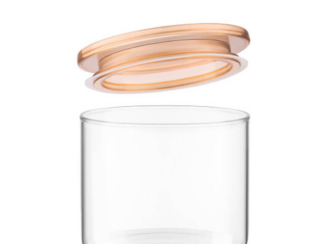 Банка Ardesto Fresh 500 мл, скло, пластик, прозорий (AR1305SFM) - Фото 3