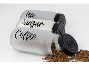 Банка для зберігання Herevin Ice Tea-Coffee-Sugar-Black Mіх 172541-020 1000 мл