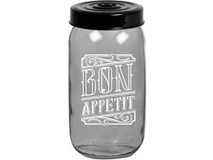 Банка для зберігання Herevin Transparent Grey 172541-146-6816192 1000 мл