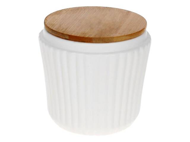 Банка з бамбуковою кришкою 450мл Liness White Bona DP118079 - Фото 1