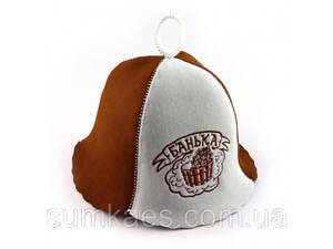 Банная шапка Luxyart 'Банька', искусственный фетр, белый (LТ-032)