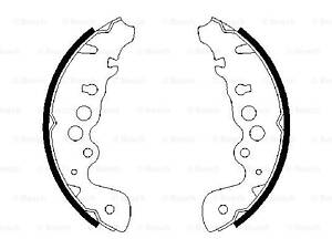 Барабанные тормозные колодки BOSCH 986487616