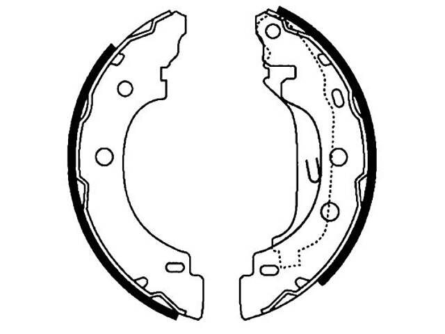 Барабанные тормозные колодки HELLA 8DB355002241 Комплект