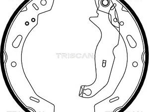 Барабанные тормозные колодки TRISCAN 810016013 Комплект