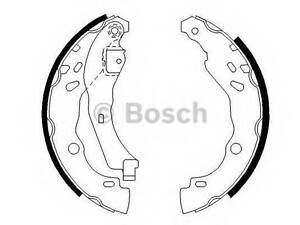 Барабанные колодки BOSCH 0986487627 на RENAULT SANDERO/STEPWAY I