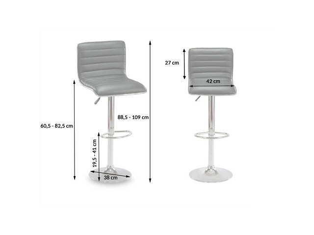 Барний стілець Hoker Just Sit Estero-коричневий - Фото 3