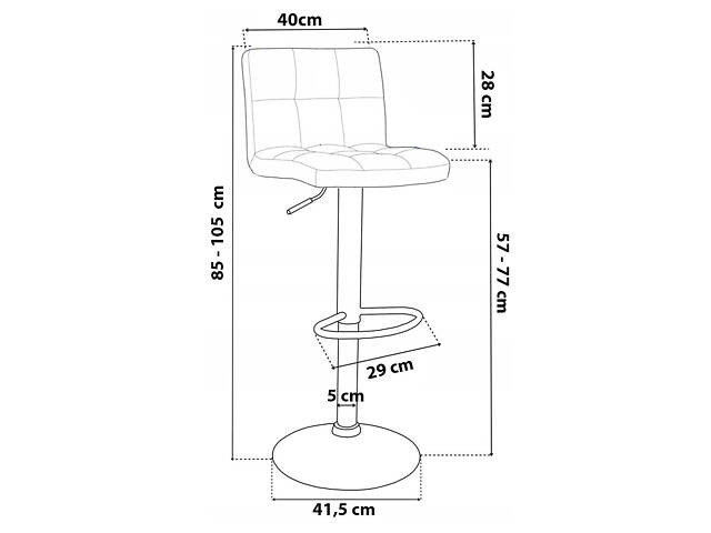 Барний стілець Hoker Just Sit MONZO-VELVET-темно-сірий з чорною ніжкою - Фото 10