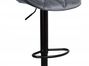 Барний стілець Hoker Just Sit Sevilla Velvet Сірий