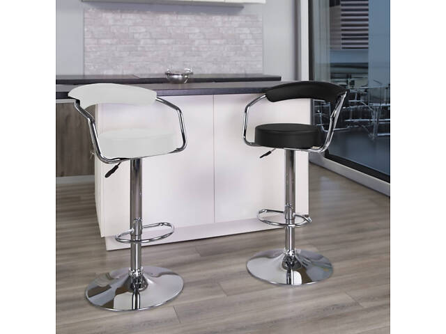 Барний стілець Hoker Just Sit VIGO-білий - Фото 5