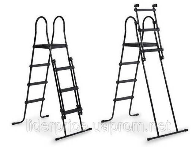 Басейн великий каркасний EXIT з накриттям 427х122 см (пісочний фільтр), чорна шкіра, оригінал! - Фото 5