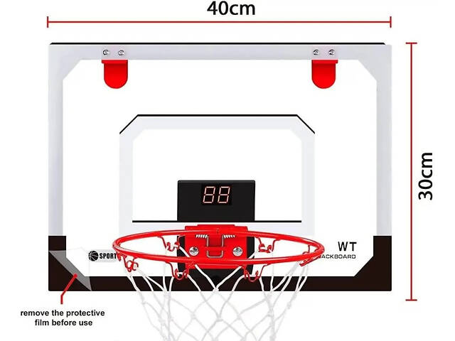 Баскетбольне кільце зі щитом з цифровим лічильником WT325 - Фото 2