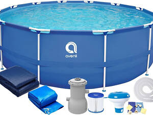 Бассейн каркасный Avenli | King Sport 366×76 см комплект 16в1